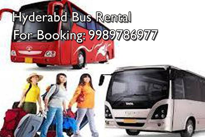 bus rental in hyderabad, hyderabad bus rental, 22seater A/C and non A/C bus, 40seater A/C and non A/C, 50 seater non a/c bus, luxury bus rental in hyderabad